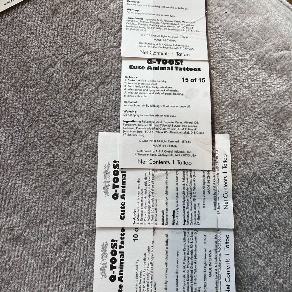 Vintage Temporary Tattoos and Vintage sticker lot (Spongebob, Hulk, etc) - Picture 13 of 13